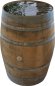 Preview: Holzfass 225 Liter hell, Wasserfass